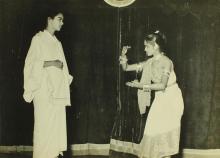 Students stage ‘Chandalika’ at the Eighth Institute Day, 1967