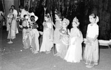 Children stage a performance during the Fifth Institute Day, 1964