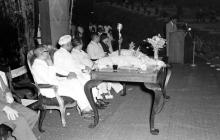 Mr. R. Natarajan addresses the audience during the Fifth Institute Day, 1964
