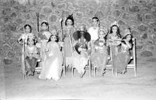Young performers pose for a photograph during the Fifth Institute Day, 1964