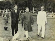 Prof. A. Ramachandran, Mr. C. V. Sethunathan and Dr. Vikram A. Sarabhai at IIT Madras, 1968