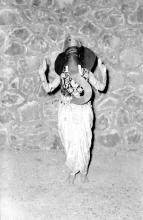 A child in a Ganapati costume during the Fifth Institute Day, 1964