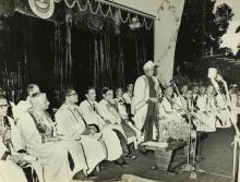 Dr. A. L. Mudaliar addresses the audience, 1968