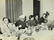 Some of the administrators and distinguished guests enjoying dinner, 1968