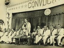 Mr. H. V. R. Iengar declares the eighth convocation open