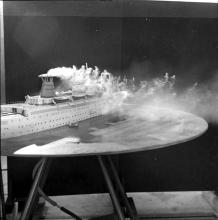 Smoke nuisance test on model of SS State of Bombay