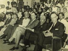 A section of the audience during the inauguration of the Computer Centre at IIT Madras, 1973