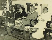 Distinguished guests and some of the IIT Madras faculty at the inauguration of the Computer Centre, 1973