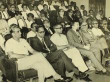 A section of the audience at the inauguration of the Computer Centre, 1973