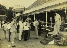 Mrs. Indira Gandhi takes the salute at the KV ground before inspecting the guard of honour