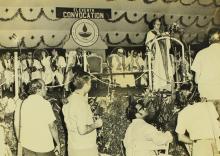 Mrs. Indira Gandhi delivers the convocation address