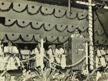 Prof. S. Sampath addresses the audience at the eleventh convocation ceremony