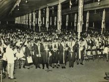 The graduating students take the Institute pledge