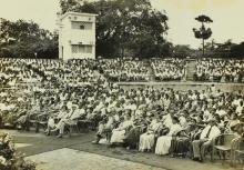 A photograph of the audience during the 13th convocation, 1976