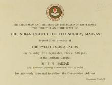 Invitation to the 12th Convocation