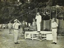 Mr. P. N. Haksar at the saluting dais, 1975