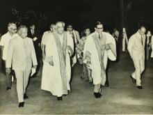 Prof. K. A. V. Pandalai with Mr. P. N. Haksar, 1975
