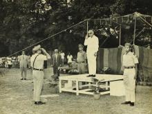 Mr. P. N. Haksar at the saluting dais, 1975