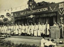 Invocation during the 12th Convocation, 1975