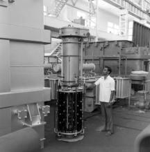 FRP diverter oil vessel under erection