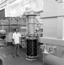 FRP diverter oil vessel under erection