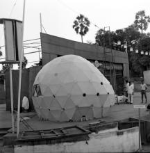 A Geodesic Dome that was fabricated at the FRP Centre 