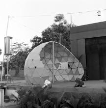 A Geodesic Dome that was fabricated at the FRP Centre 