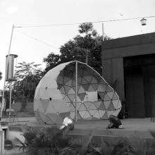A Geodesic Dome that was fabricated at the FRP Centre