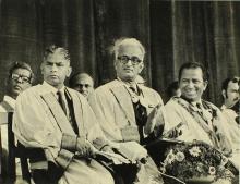 Dr. Malcolm S. Adiseshiah at the 9th Convocation, 1972