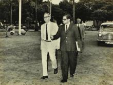 Mr. M. S. Pathak with Prof. S. Sampath, 1973