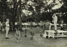 Mr. M. S. Pathak at the saluting dais, 1973