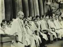 Prof. K. T. Chandy addresses the audience, 1973