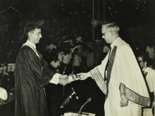 Mr. M. S. Pathak presents the President of India Gold Medal to Mr. Kumar Balasubramanian, 1973