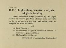 Moire’ analysis of plate bending