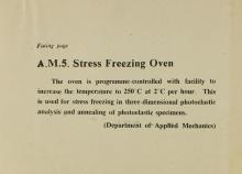 Stress Freezing Oven