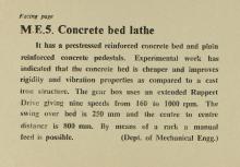 Concrete bed lathe