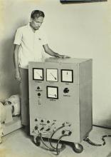 Four quadrant control for a D.C. motor (front view)