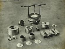 Deep drawing and rubber pad forming set-ups