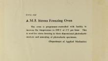 A.M.5. Stress Freezing Oven