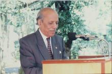 Prof. A. Ramachandran addresses the audience during the Inaugural Function of the Heritage Centre, 2006