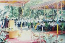 Prof. A. Ramachandran addresses the audience during the Inaugural Function of the Heritage Centre, 2006
