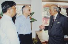 Prof. Ajit Kumar Kolar, Prof. M. S. Ananth and Prof. A. Ramachandran at the Heritage Centre, 2006