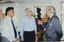 Prof. Ajit Kumar Kolar, Prof. M. S. Ananth and Prof. A. Ramachandran at the Heritage Centre, 2006