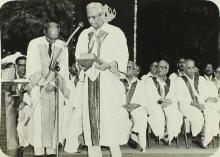 Prof. Satish Dhawan addresses the audience, 1981