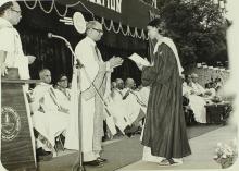 Prof. P. V. Indiresan awards a degree, 1981