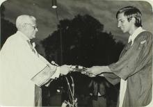 Mr. R. Venkataraman awards a degree, 1981