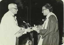 Mr. R. Venkataraman awards a degree, 1981