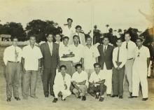 A group photograph taken during the Staff Club inauguration function