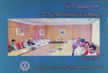 A cover of the album containing photographs of the visit of delegates from TU-9 German Institutes of Technology