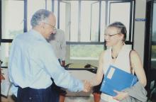 Prof. M. S. Ananth with a delegate, 2006